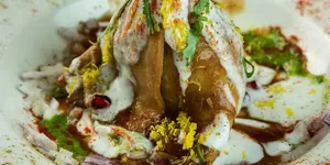 Dahi Samosa Chaat