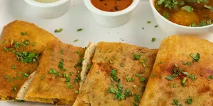 Palak Corn Dosa