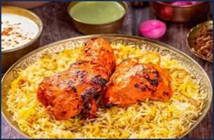 Tandoori Chicken Dum Biryani