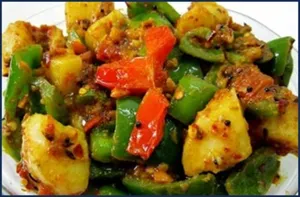 Aloo Capsicum Dry