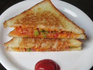 Vegetable Schezwan Sandwich