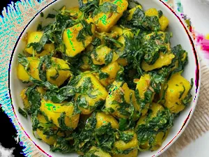 Aloo Methi with 3 Tawa Chapati