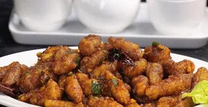 Crispy Schezwan Chilli Baby Corn