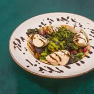 Melon Avocado Burrata Salad