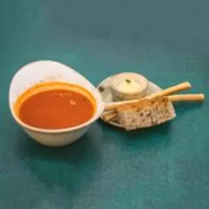 Tomato Corn & Ravioli Soup