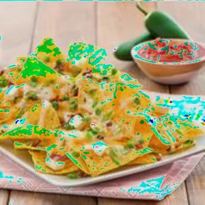 Nachos With Refried Beans
