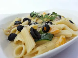 Penne With Carbonara(White)