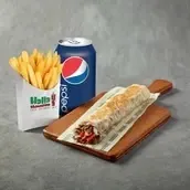 Beef Shawarma Saj Wrap Combo