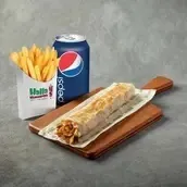 Chicken Shawarma Saj Wrap Combo