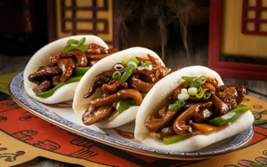 Chilli Mushroom Bao (V)