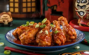 Crispy korean wings