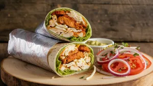 Lasooni Chicken tikka Frankie
