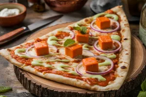 Paneer Tikka Naanza (V) special change marination