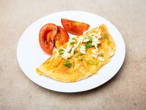 Eggs with Cheese Plate / صحن بيض بالجبنة