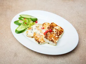 Nabulsi Fried Cheese Plate / صحن جبنة نابلسية مقلية
