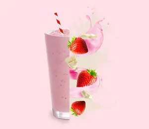 Real Strawberry Milkshake