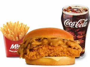 Mushroom & Gravy Burger Combo